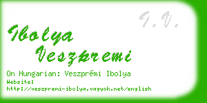 ibolya veszpremi business card