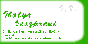 ibolya veszpremi business card
